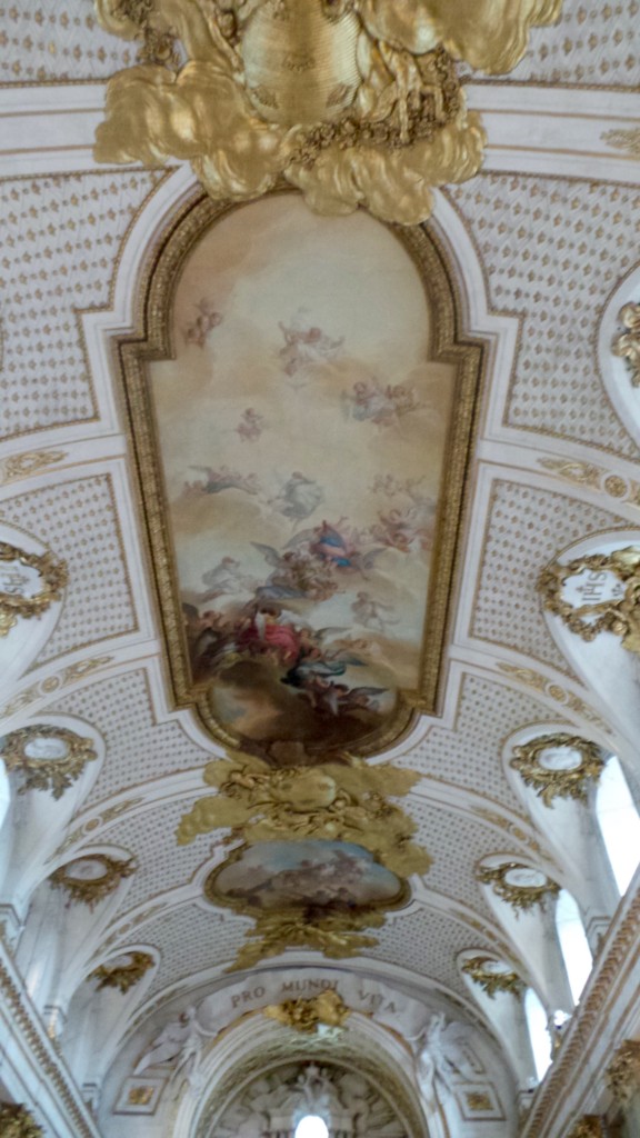 The ceiling of the Royal Chapel