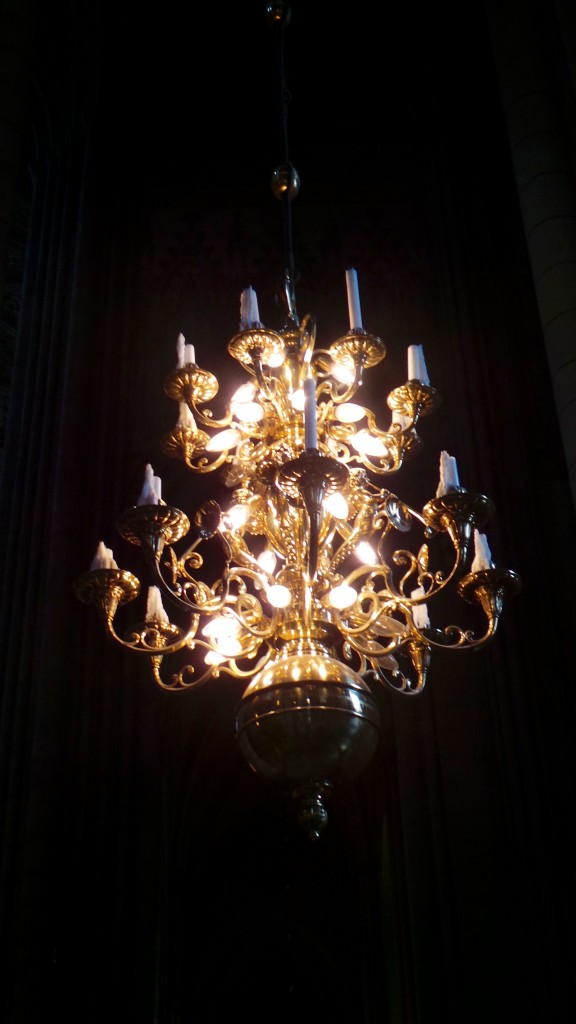 Chandelier at Uppsala Cathedral