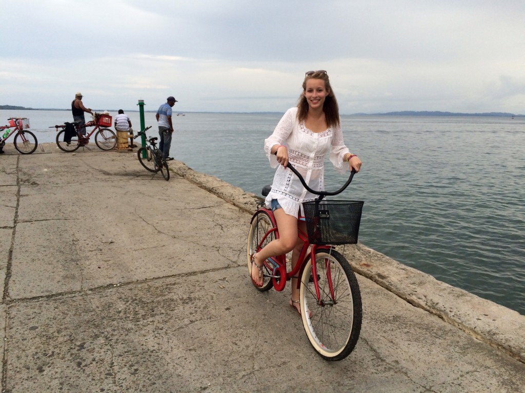 Biking around Bocas Town at Isla Colon