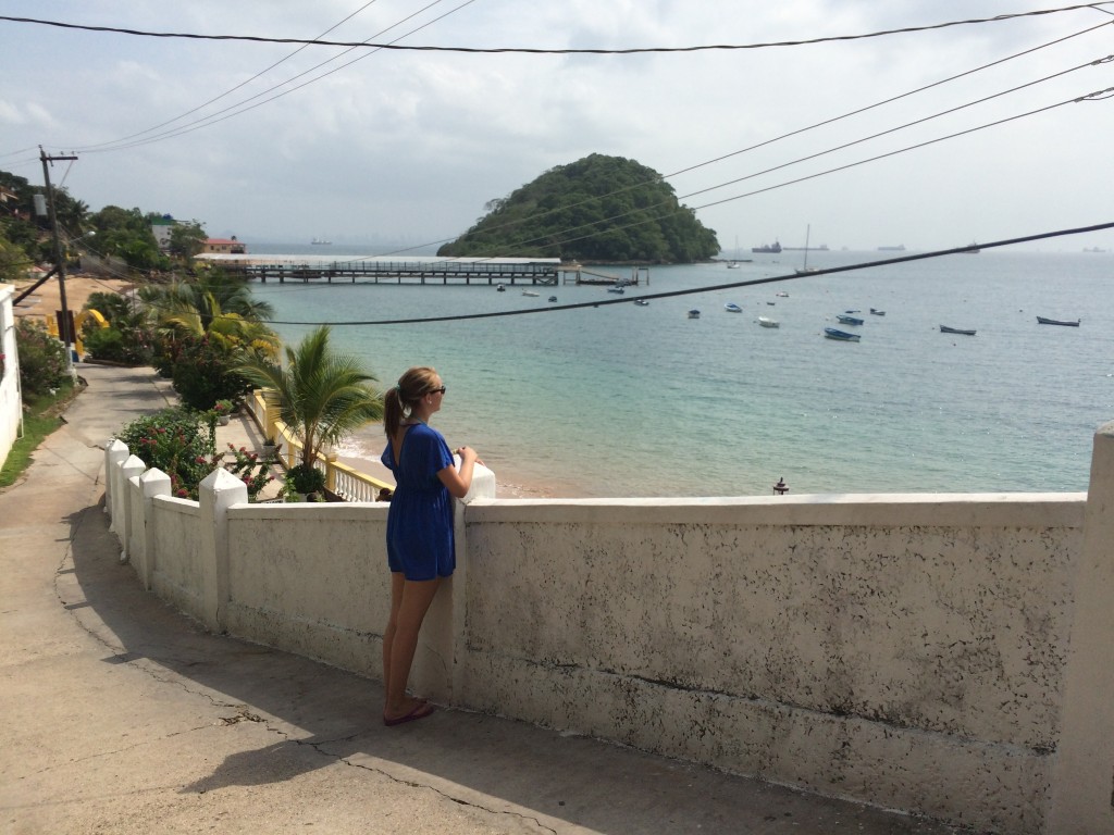 Looking at the sea from the town in Taboga