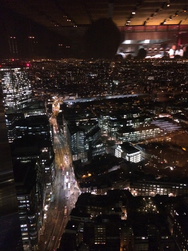 Dinner with a view at Duck & Waffle
