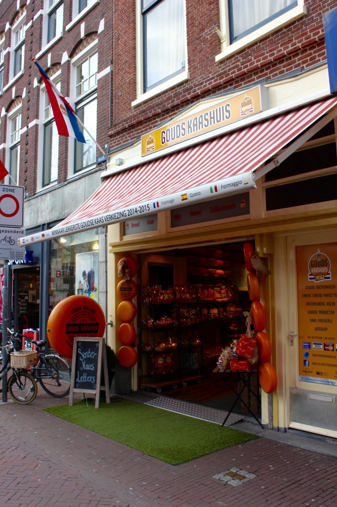 A cheese store in Gouda