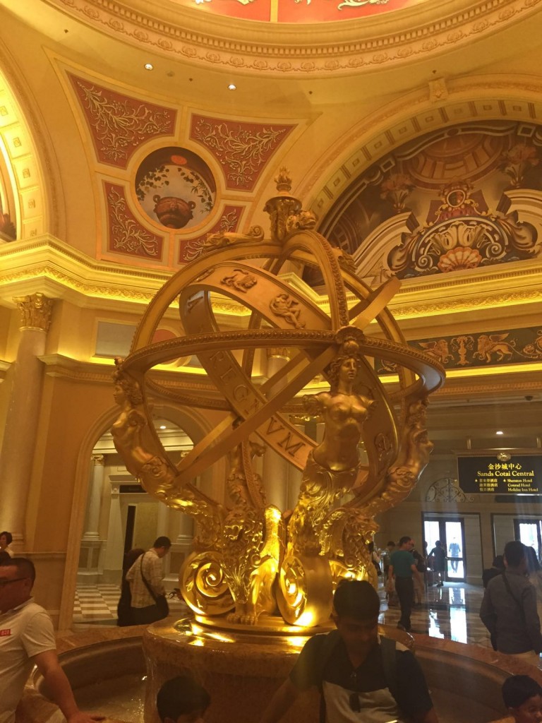 Inside the Venetian Hotel in Macau