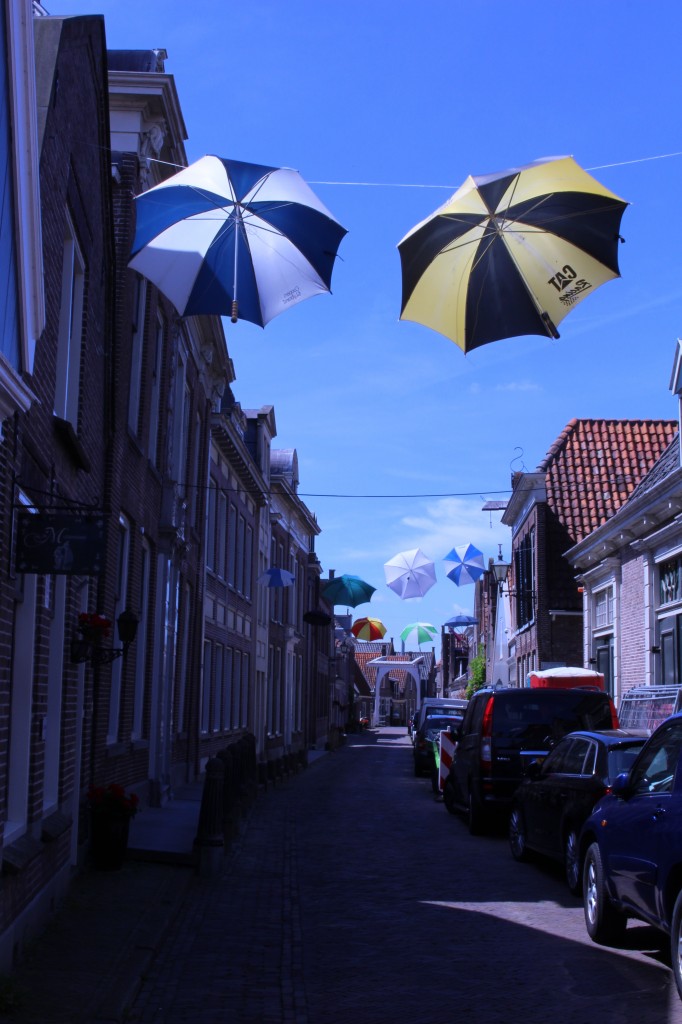 Beautiful street in Edam, The Netherlands