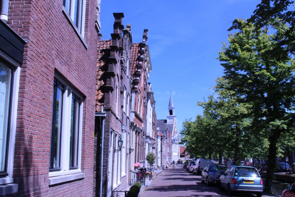 Walking around the city of Edam, The Netherlands