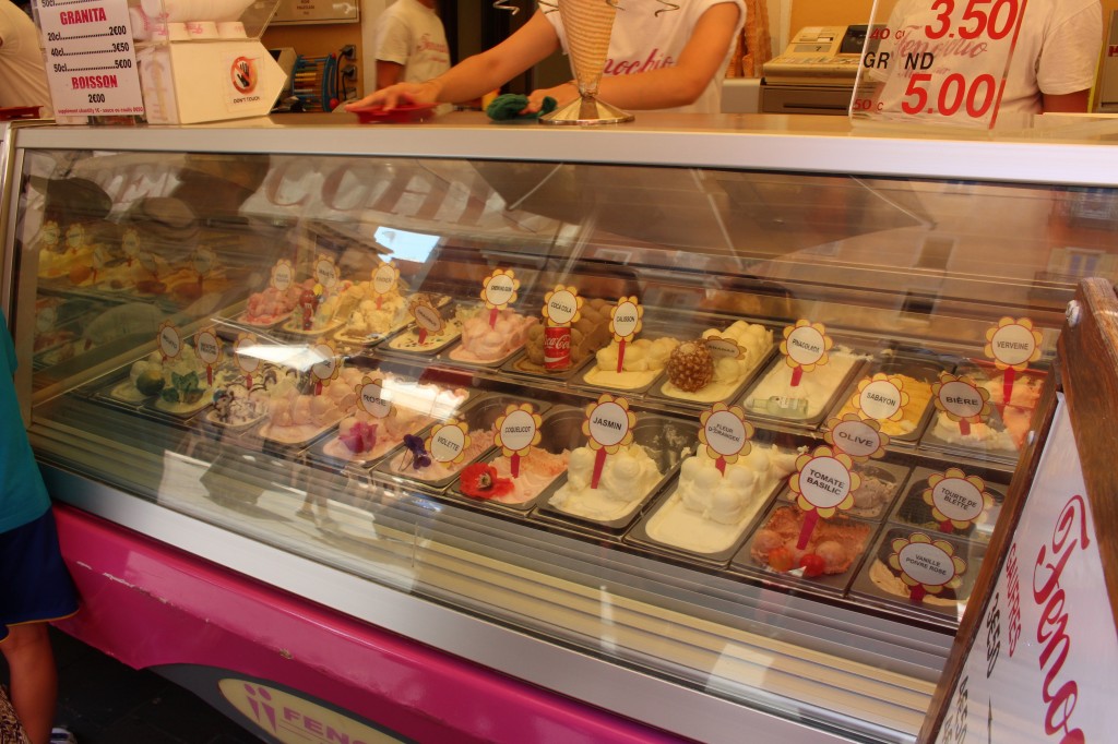 Ice-creams available at Fenocchio