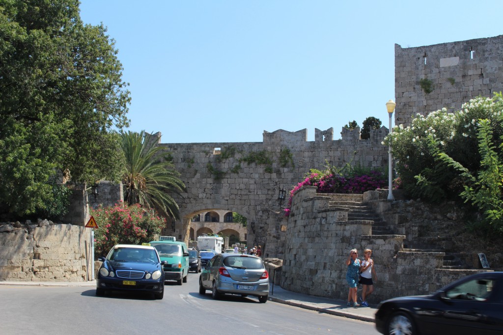 Entrance to the Medieval city in Rhodes.