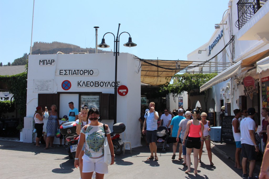 Entrance to Lindos in Rhodes